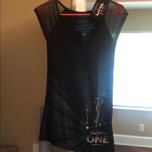 Michael Jackson V-neck ‘ONE’ shirt.